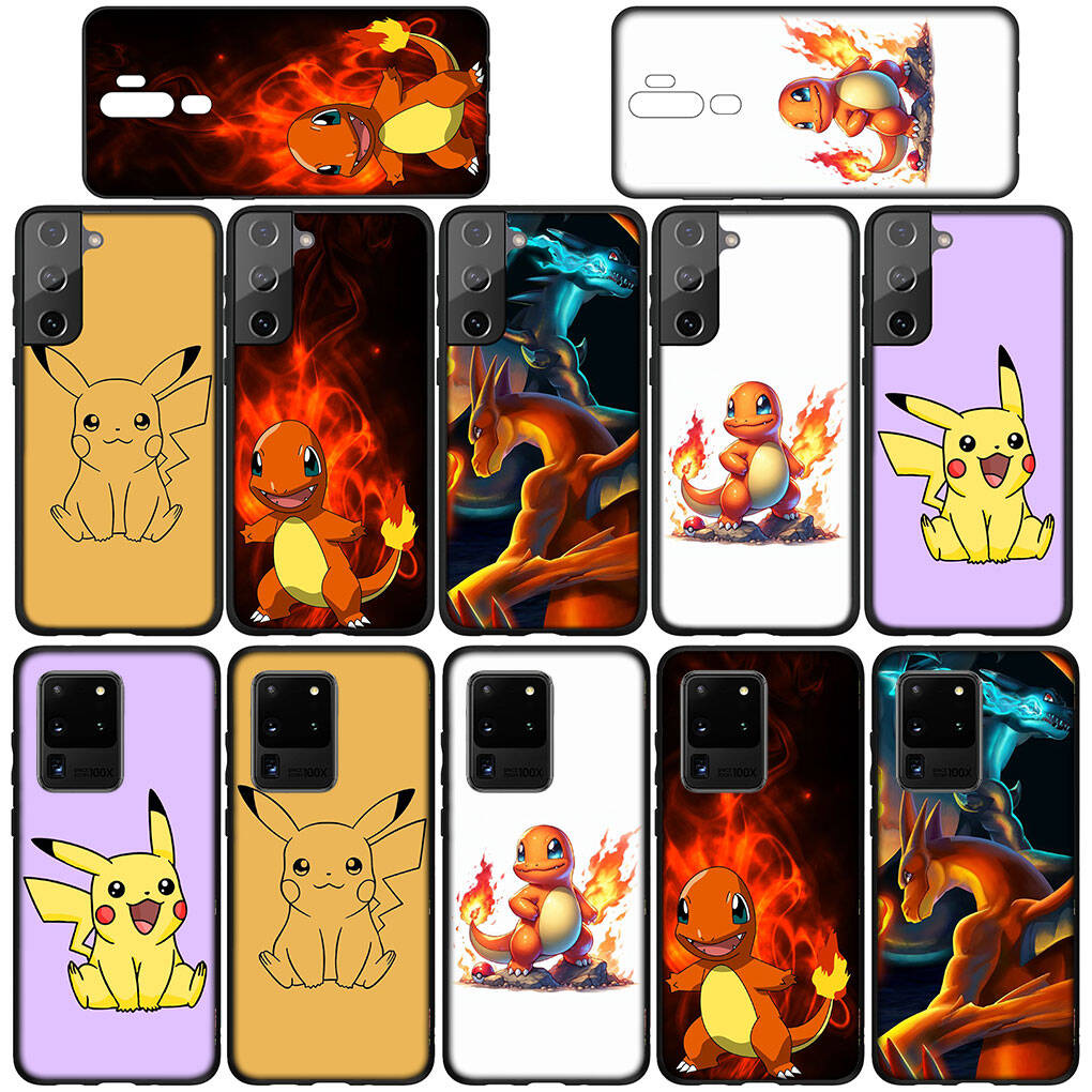 Case for iPhone 17 16 15 Plus Xiaomi Poco F8 F7 X7 X6 M8 C85 C75 C71 Redmi Note 14 12 11 13 Pro Max A4 14C 13C 15C Cartoon Charmander Pokemon Pikachu