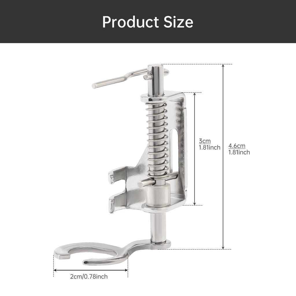 Metallfreier Freihand-Quilting-Stopf-Nähmaschinenfuß Federfuß Passend für Singer / Simplicity / Mehr Nähmaschinen