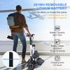 TopMate ES35P 3 Wheel Foldable Electric Scooter with Backrest Seat Removable 36V Battery Reverse for Adult Commute