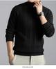 Korean High Neck Men's Jacquard Knit Sweater - 2025 Winter Casual Style