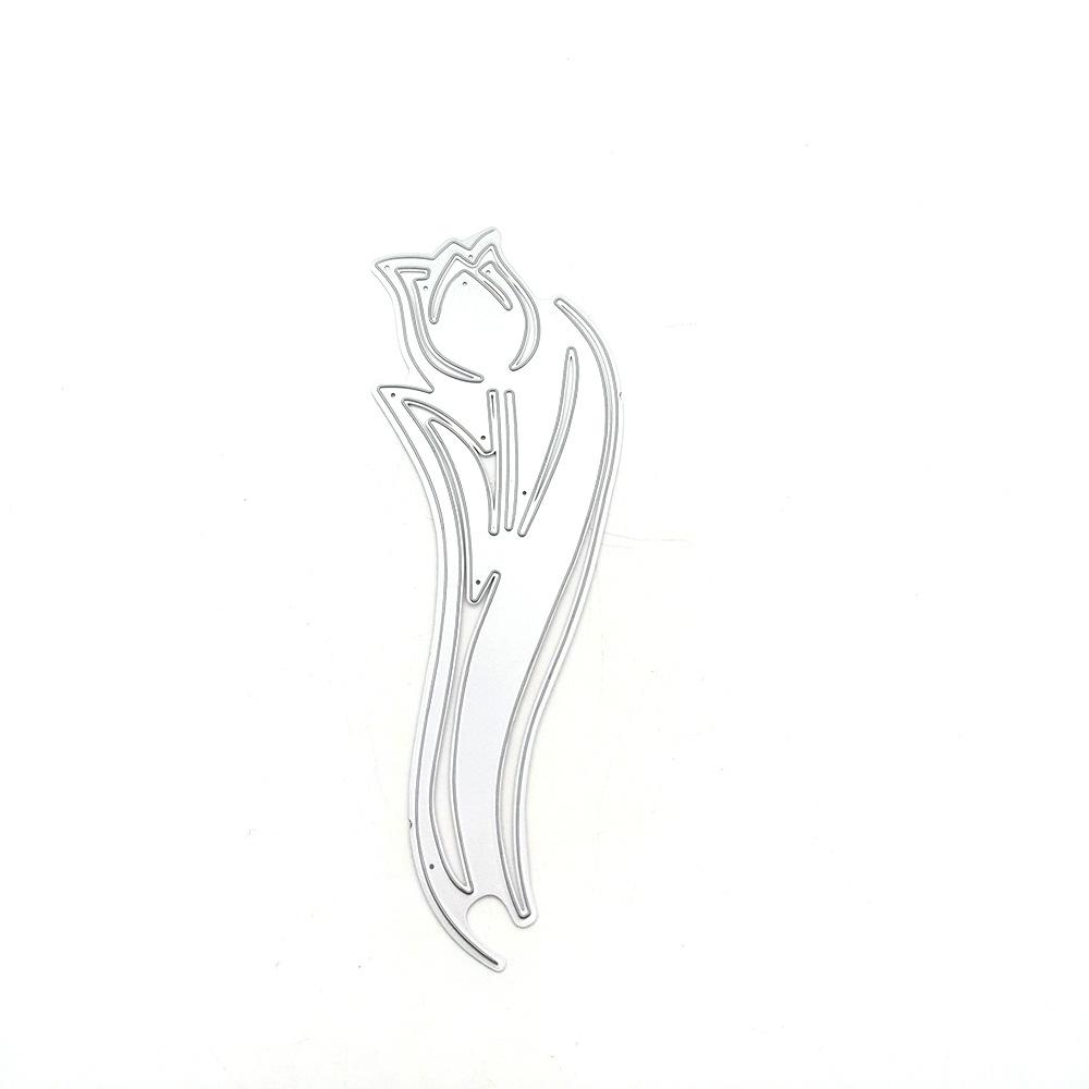 

Тюльпан краю кордону металевий різання штампує трафарети для карт рішень декоративних рельєфу костюм паперові картки