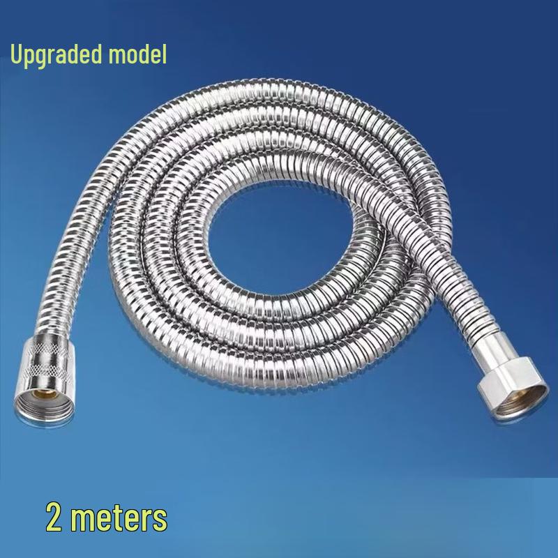 OLOEY 2-Meter Metal Shower Hose and Head Set