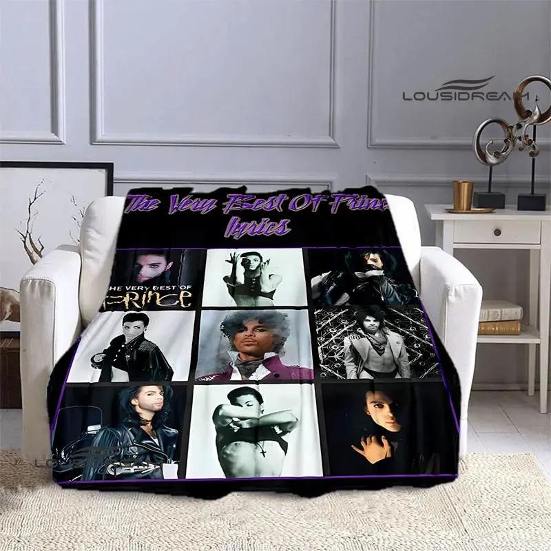 Singer Prince Purple Rain printied blanket warm beautiful flannel soft and comfortable blanket home travel blanket birthday gift