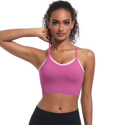 Nessaj Women Gym Yoga Bra High Strength Fitness Vest Quick Drying Outdoor Running Tank Top