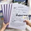 Transparent Thickened Lever Arch File Folder with Clip