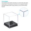 Acrylic Baseball Display Case Cube Clear Baseball Storage Holder Display Case for Golf Tennis Ball Memorabilia Baseball