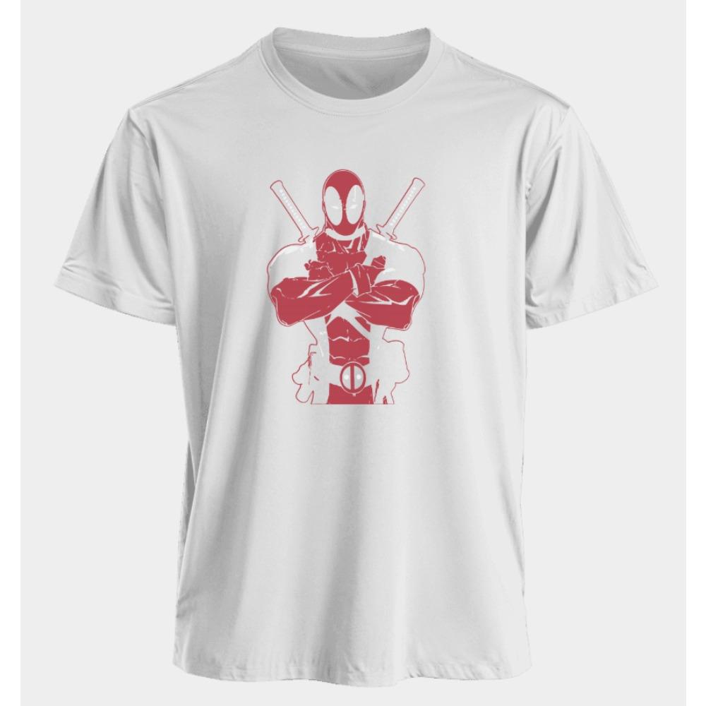 Men's and Women's T-shirts Deadpool Summer American Spring and Fall Basic Oversized Sporty Punk Short-sleeved Shirts