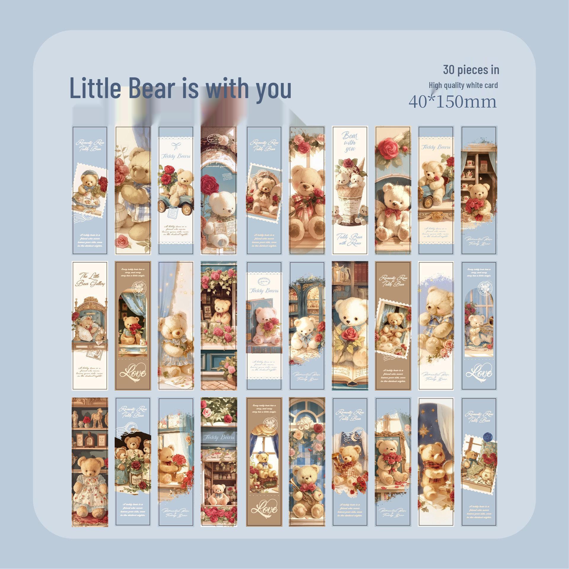 

Mr. Paper Bear Dreamy House Theme Bookmarks - Warm, Healing Small Bookmark Cards