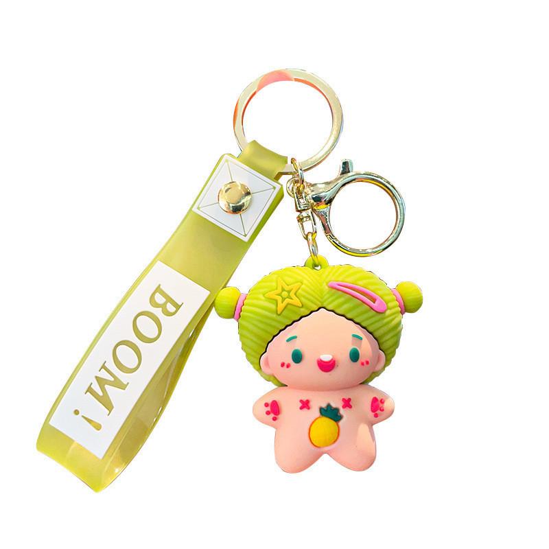 Cartoon Cute Tooth Keychain Fun Silicone Accessory For Bags And Car Keys In Multiple Colors
