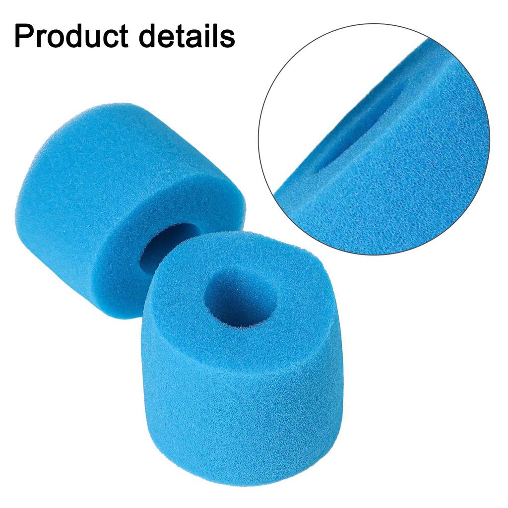 2X Foam Filter for S1 VI Spa Pool Cleaner Washable Reusable Replacement Cartridge Compatible with Lay In Clean