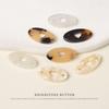5pcs Resin Imitation Shell Love Oval Sign Sweater Cardigan Hat Clothing Decoration Tortoiseshell Button Buttons