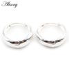 Alisouy 2pcs Copper Alloy Cute Curve Polishing Small Circle Round Hoop Earrings For Women Men Ear Cuff Brincos Hinged Jewelry