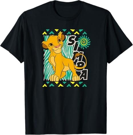 Lion King Simba Black TShirt 1 S