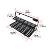 Drop Down Tailgate Table for 2007-2024 Jeep Wrangler  JL - Foldable Cargo Shelf with MOLLE Panel Luggage Holder Camping Acce