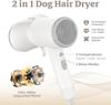 Dog Brush for Shedding, 2in1 Pet Hair Dryer Dog Grooming Brush with Removable Comb, Adjustable Temperature Speed, Portable Brush