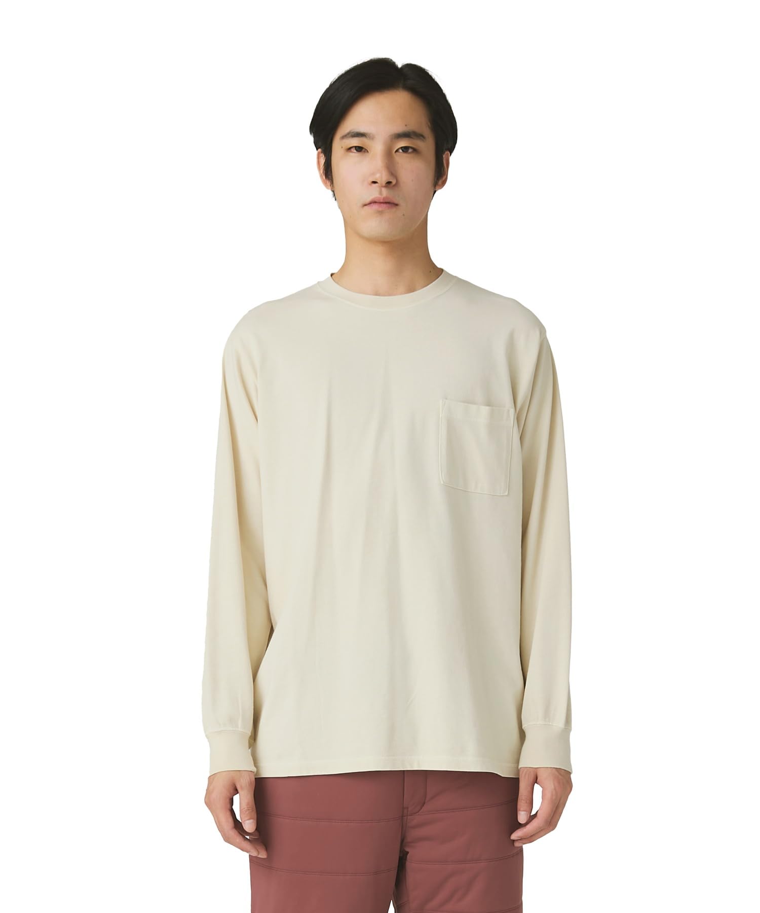 

Snow Peak Garment Dyed Short and IVORY XXL L/S T-Shirt TS-25AU012, Sleeve, Men s Women s,