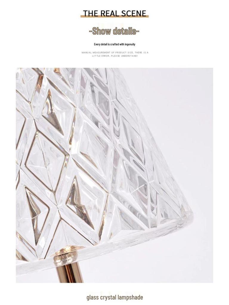 Luxury Crystal Touch Table Lamp for Bedroom - High-End Bedside Atmosphere Light