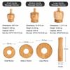 Bamboo Garlic Masher Bowl Thick Base Spice Grinding Tool Garlic Grinder Bowl  Home Cooking Prep