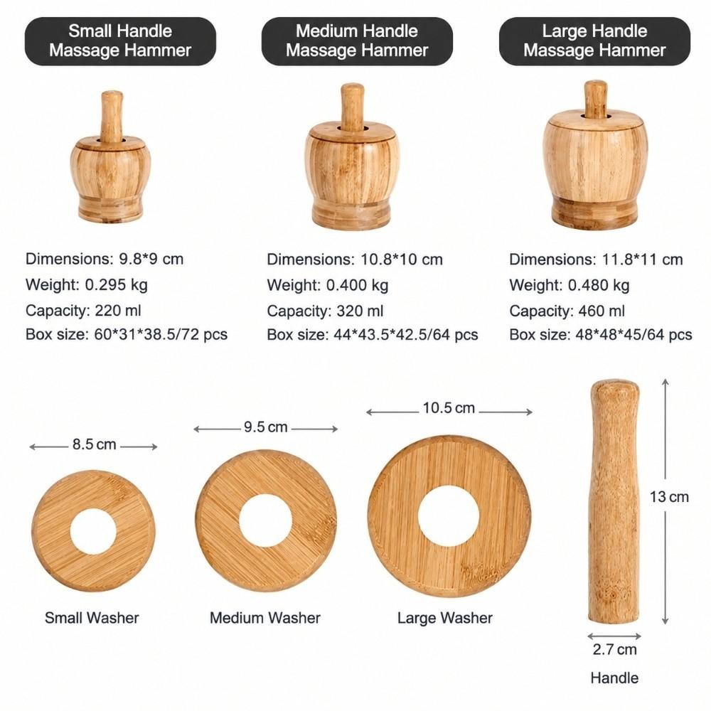 Bamboo Garlic Masher Bowl Thick Base Spice Grinding Tool Garlic Grinder Bowl  Home Cooking Prep