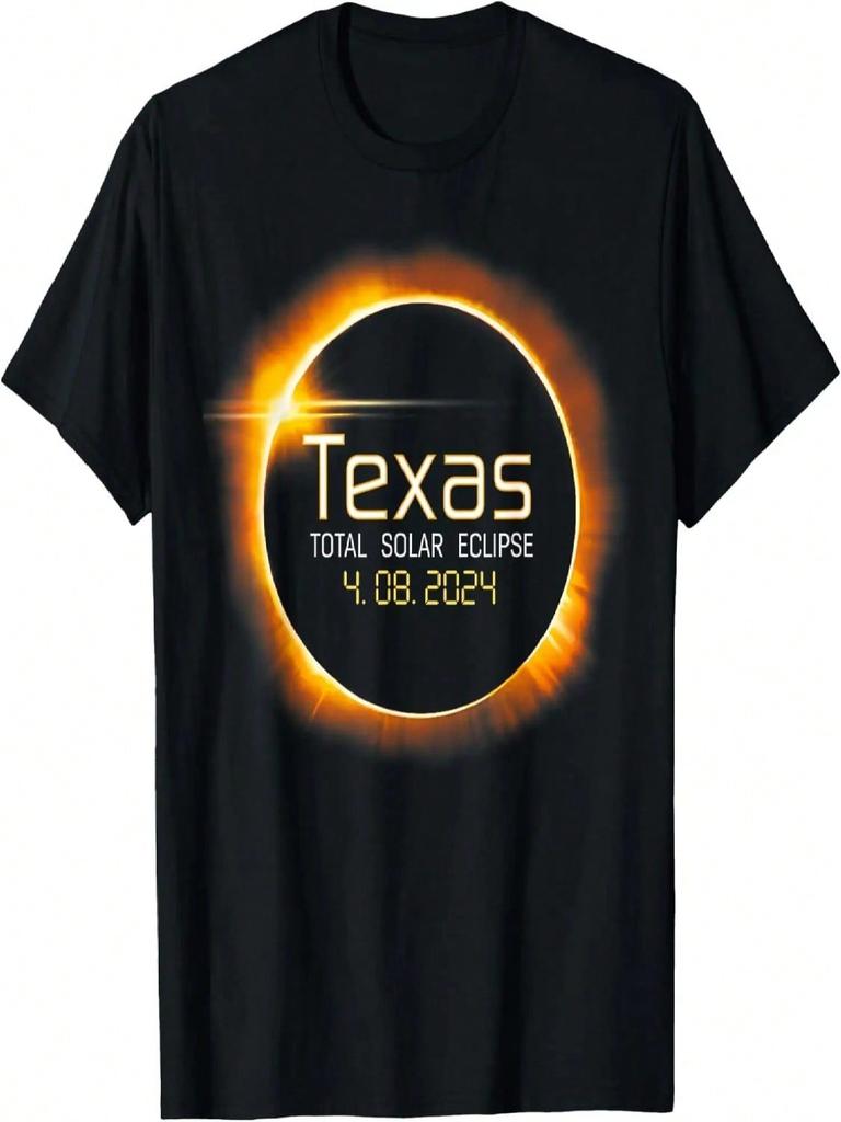 Maglietta Eclissi Solare 2024 Texas USA Totalità