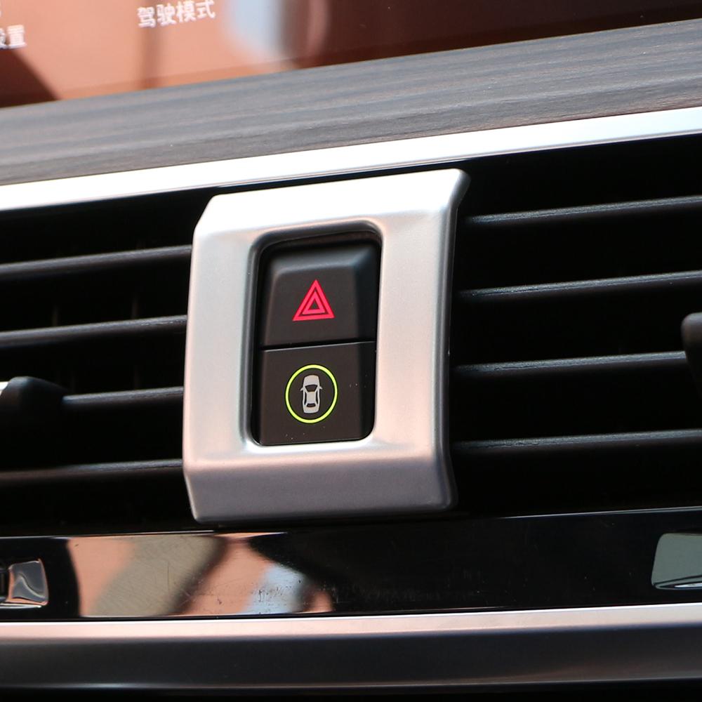 ABS Car Warning Light Button Panel Cover Trim Sticker for BMW X3 X4 G01 G02 2018 2019 2020 2021 2022 Interior Accessories