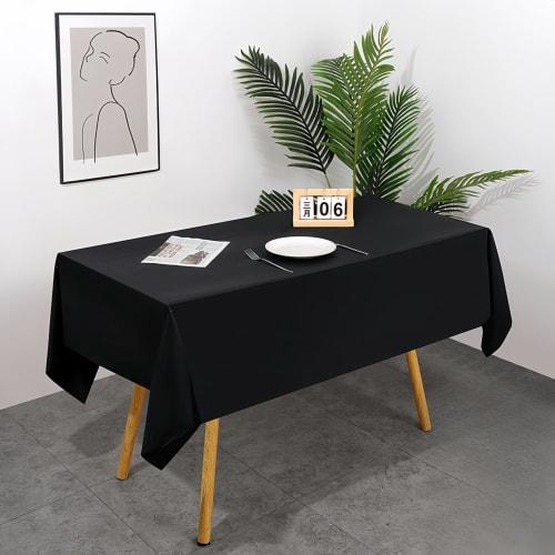 Haverain 10-Pack Disposable Tablecloths, 135*270cm, Rectangular, Waterproof, Oil-Proof, Water-Repellent, Easy Care, Versatile, Stylish, Simple Table C