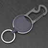 Strong Casing Keychains Retractable Badge Holder Nylon Woven Rope Keyring Coiled
