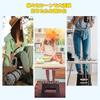 HOSUR Folding Step down to 100kg weight 27cm x 29cm x 22cm Suitable for car outdoor and indoor Convenient Stool/Chair [Folds 4cm! Ultra-thin storage]