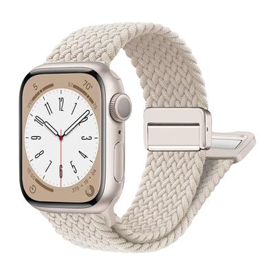 Geflochtenes Armband für Apple Watch Band 40 mm 45 mm 41 mm 44 mm 49 mm 38 magnetische Schnalle Nylonarmband iWatch Serie SE 7 5 6 8 9 Ultra 2