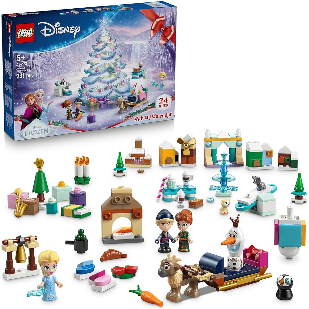 

LEGO Disney Princess Advent Calendar 2025 Frozen Toy Building Blocks for Kids Ages 5-8