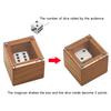 Wood Magic Tricks Dot Number Change Die Magia Stage Illusion Props Gimmick Mentalism Funny Magician Supplies
