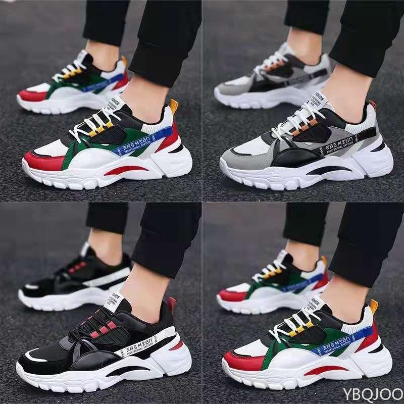 Modische vielseitige Herbst neue lässige bequeme Sneaker Herren dicksohlige Laufschuhe atmungsaktive Herren Sportschuhe