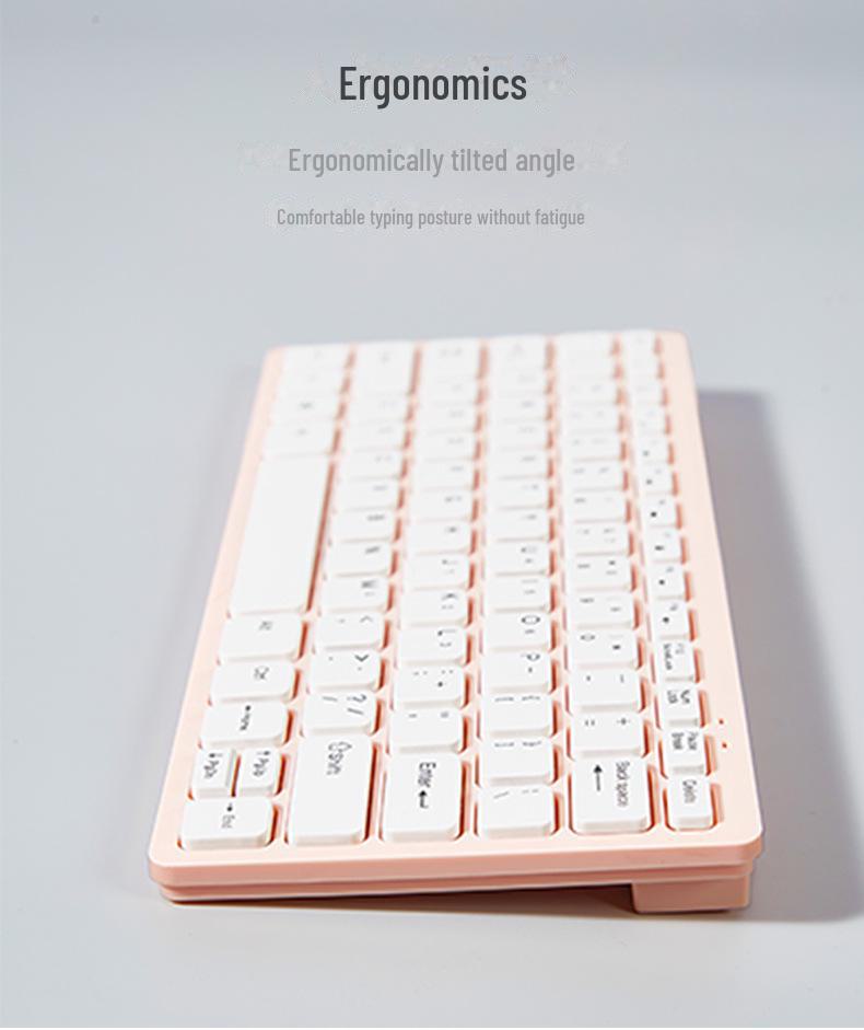 78-Key Mini Silent Wireless Keyboard & Mouse Set for Desktop & Notebook