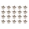 20Pcs Star Shape Rivet Stud Button DIY Clothes Shoes Decoration Accessories with Screws