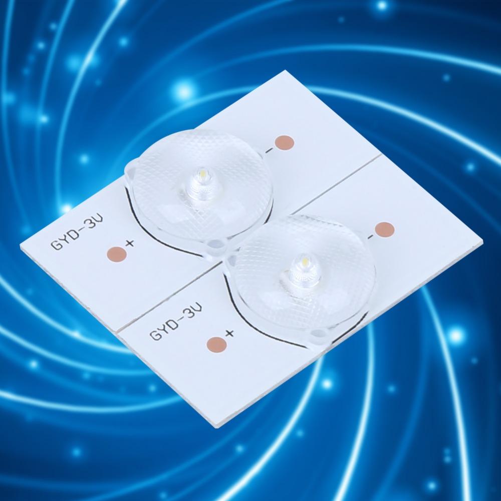 20 STÜCK 3V SMD Lampenperlen Glasfaserplatte Lichtperle Lampenperlen Ersatz Hintergrundbeleuchtung Reparatur