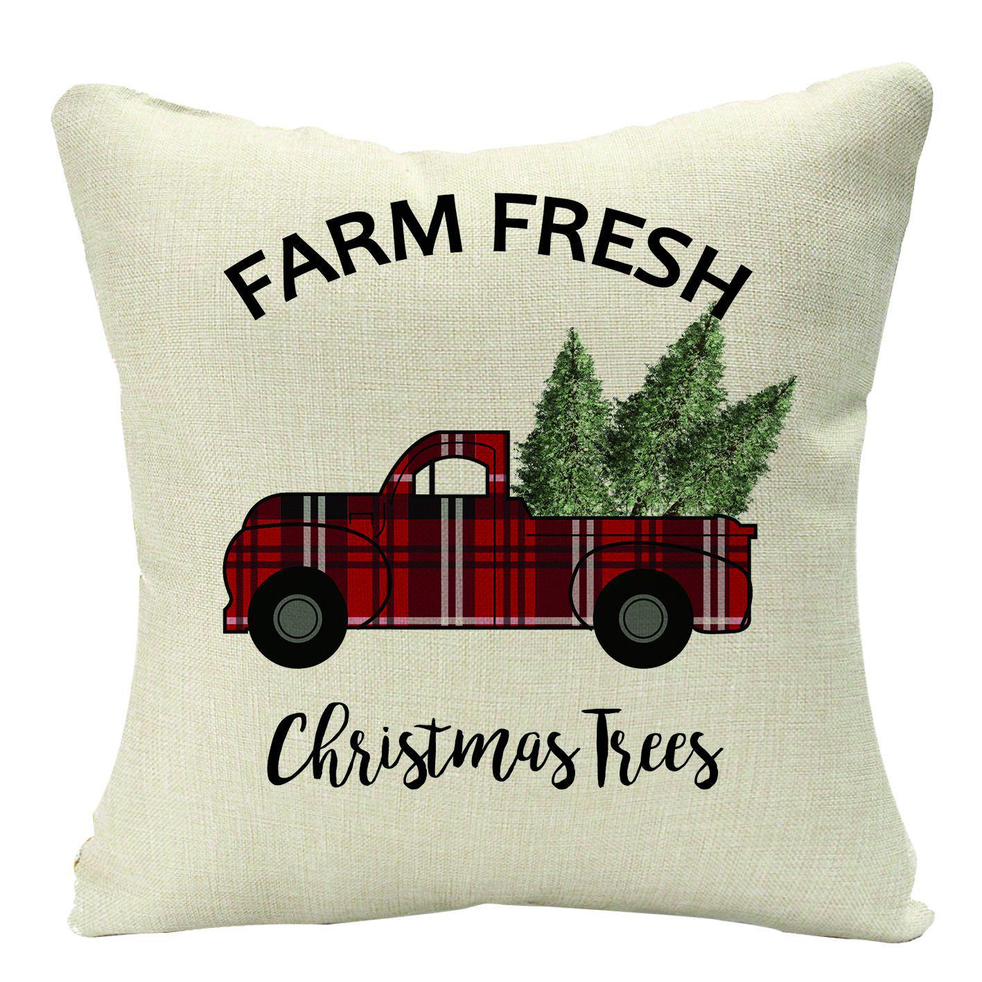 

Combination Home Christmas Linen Pillow Case Festive Home Decoration Pillow Cushion Cover Pillow 45*45cm