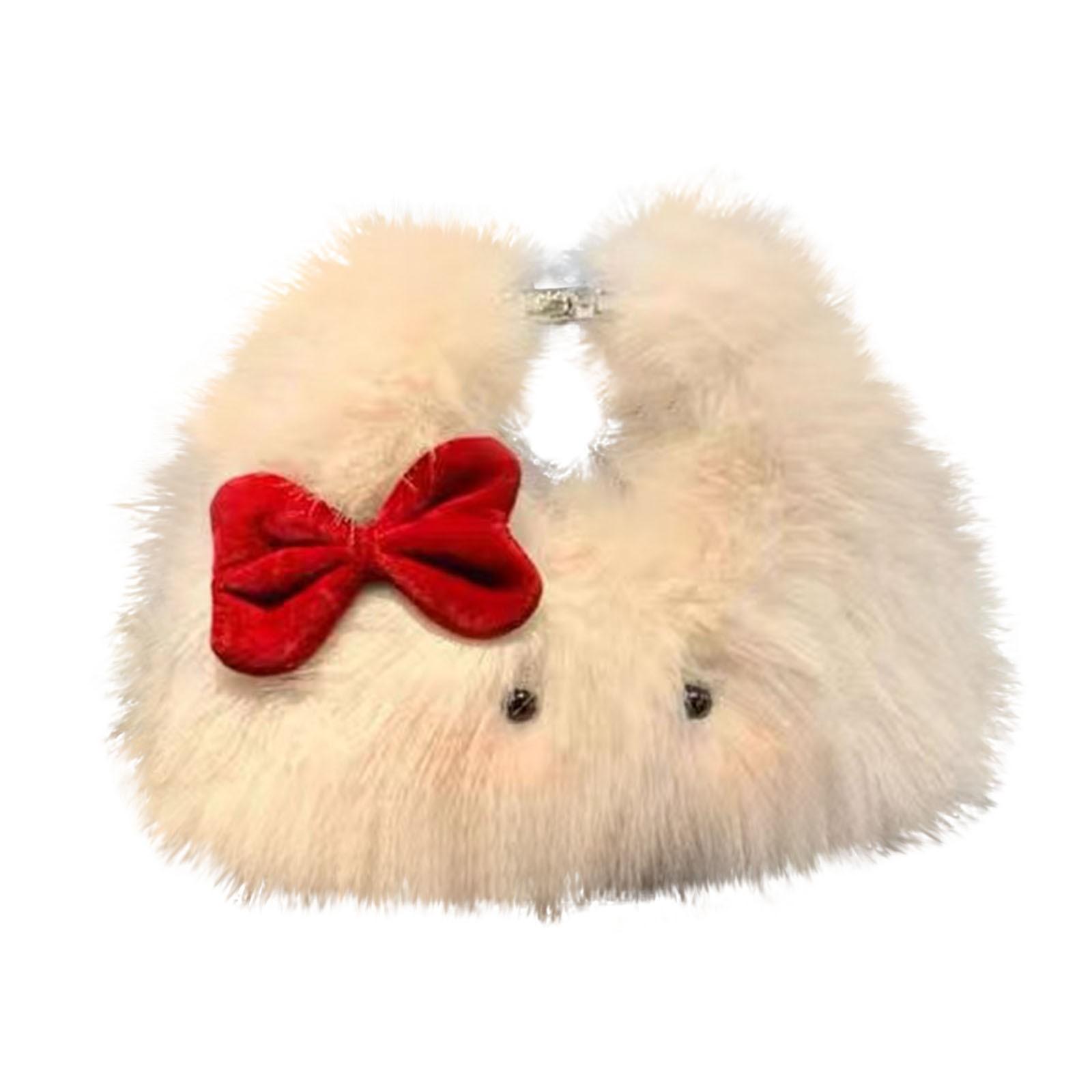 

Женские модные повседневные сумки на ремне, плюшевые сумки, сумки через плечо One Size белый