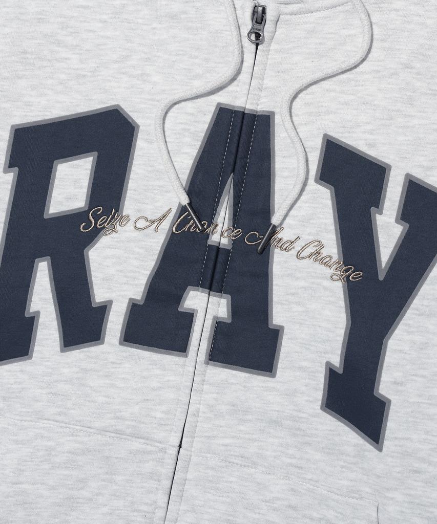 Rayfikers Ray Big Arch Logo Zip-Up Hoodie Mq6Tu145_Oatmeal