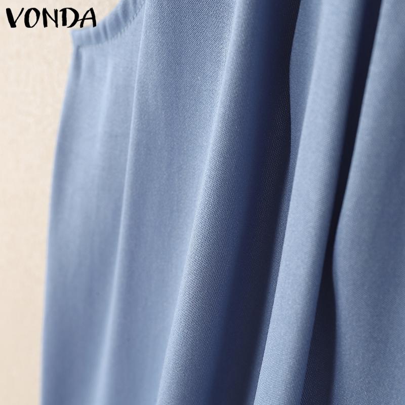 ZANZEA Women Short Sleeve Solid Color Ruffled Casual Blouse