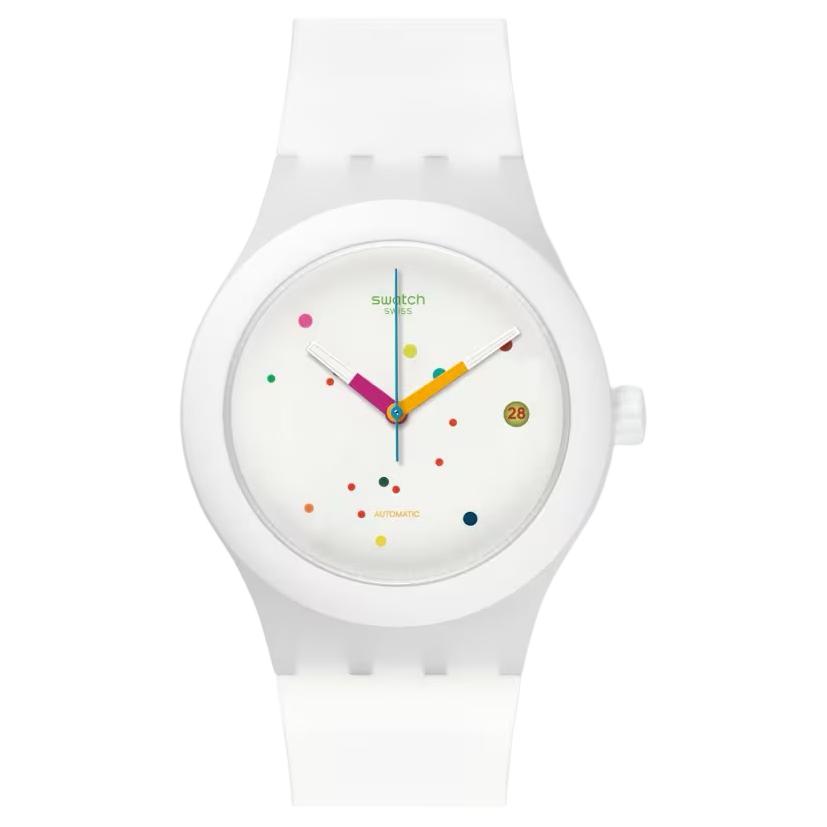 SWATCH Унисекс 42 мм Белые часы SUTW400 SUTW400 White Dial