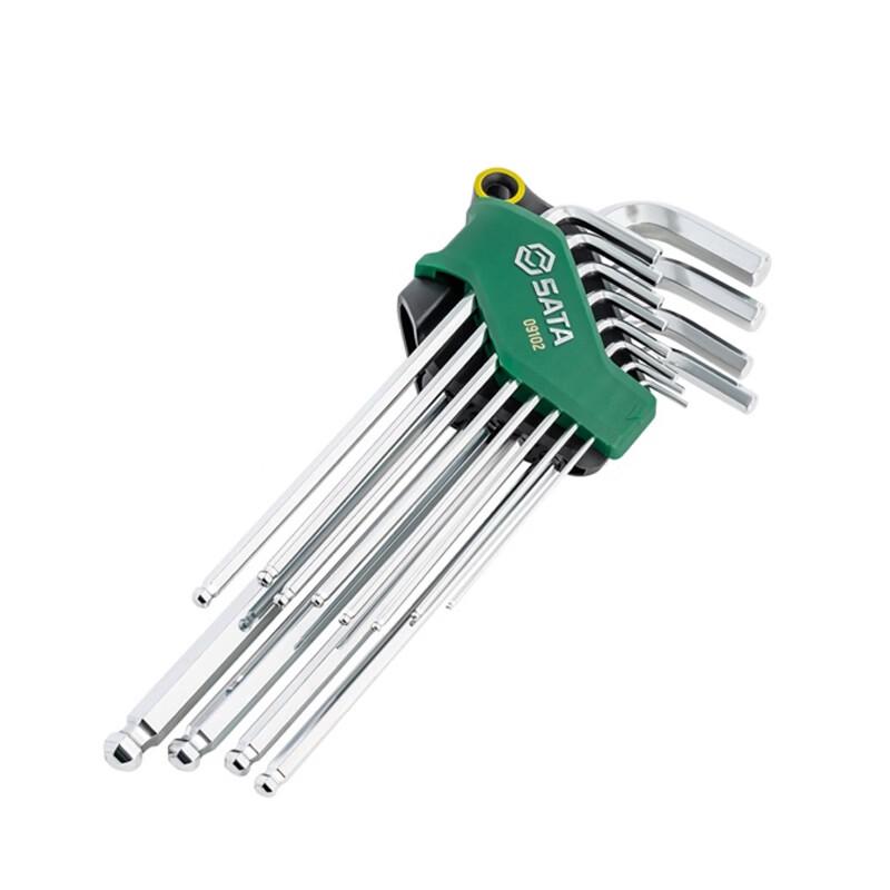 SATA 12-Piece Imperial Extra Long Ball End Hex Key Set