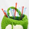 14pcs/set Candy-Colored Plastic Crystal Knitting Needles Weaving Tools Crochet Needles DIY Scarf Sweater Needlework Set
