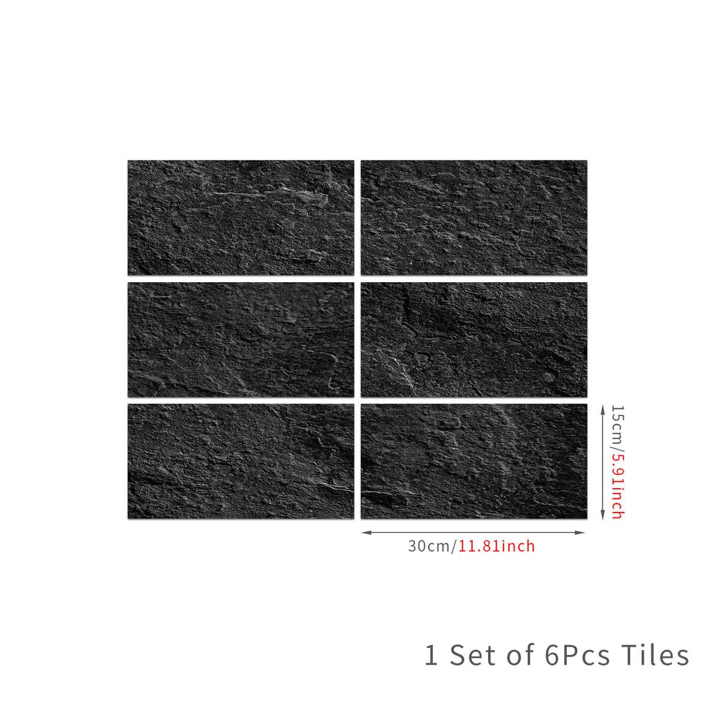 Marble Pattern Glossy Tile Wall Sticker Self-Adhesive Living Room Bathroom Renovation Wall Decoration Waterproof And Moisture-Proof Wallpaper