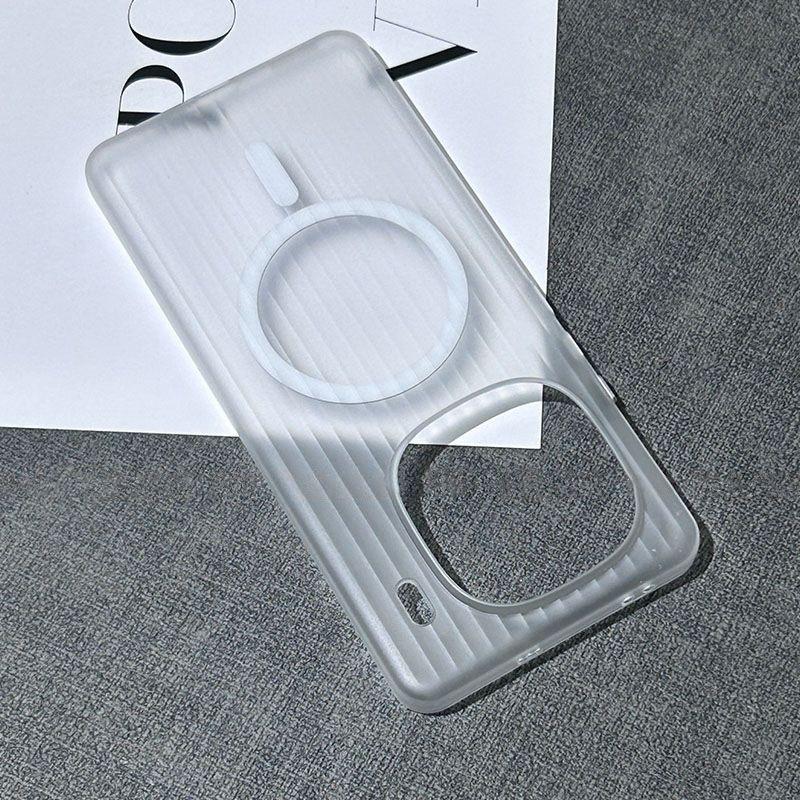 For Vivo IQOO 15R Z11 Turbo Case For MagSafe Magnetic Matte Transparent Luggage Stripe Slim Cover Bumper