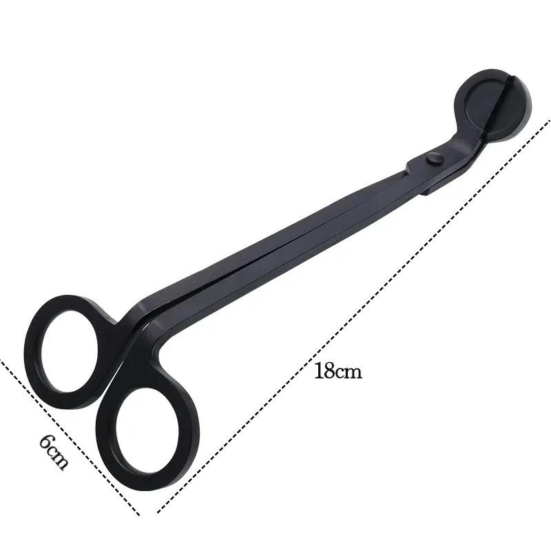 Candle extinguisher Black metal candle extinguisher Candle wick trimmer scissors/wick hook/candle tray/candle care tool