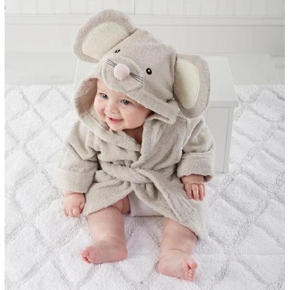 Custom Baby Name Cotton Baby Robe Bath Towel Cute Hoodies Infant Bath Blanket Kid Soft Bathrobe Kid Clothes