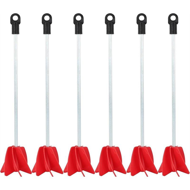 

Fresh Industrial Stirrer Paddle-11.8 , Helix Paint Mixer Attachment(6-Pack) For Drill-1 To 5-Gallon Epoxy Resin Mixer червоний