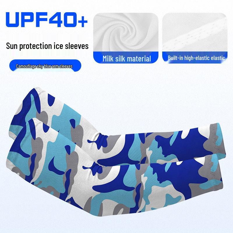 Damen UV-Schutz Eis-Seide Radsport Armstulpen - Leichte, atmungsaktive, elastische Ärmel für Sonnenschutz und Narbenabdeckung.