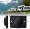Dual USB 3.0 Car Charger Socket with Blue Indicator Light and Cap 12/24V Power Outlet for Car Boat Vehicle Bus RV ATV Phone Charger Adapter Panel