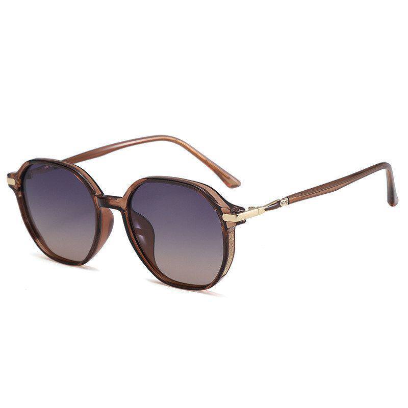 ins wind ultra-light small frame sunglasses women's high-end sense UV protection big face thin trend sunglasses